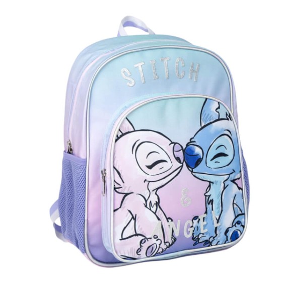 Mochila Escolar 38cm STITCH Lilás | Ref. 299.2100005147
