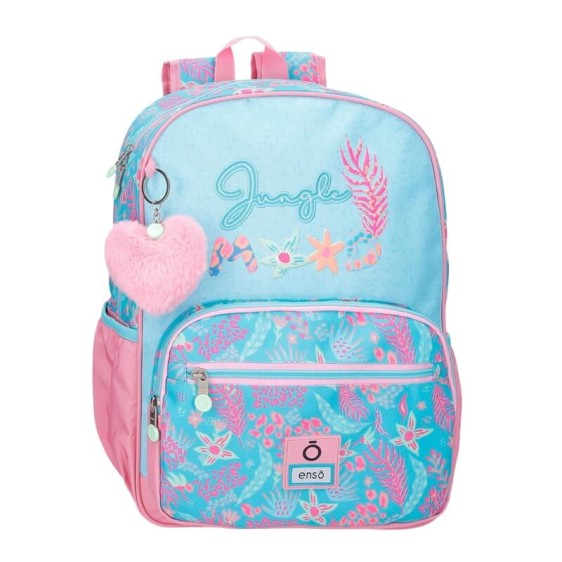 Mochila Escolar 38Cm ENSO Jungle Mood Azul | Ref. 186.9812421