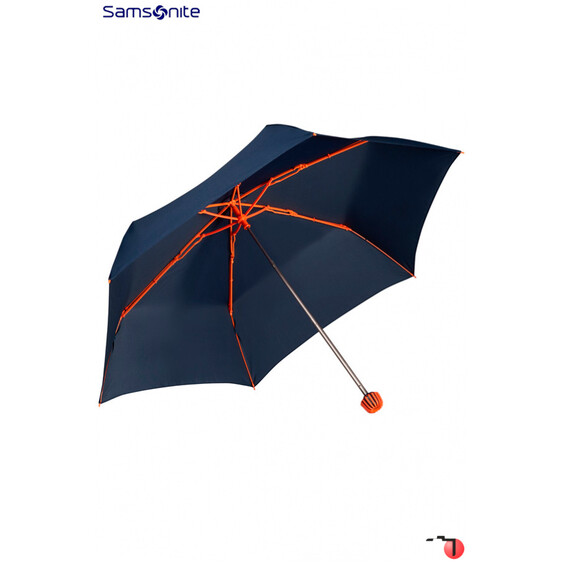 Samsonite Guarda-Chuva Feminino Manual dobrável Azul/Laranja - Ref. 9238D00301