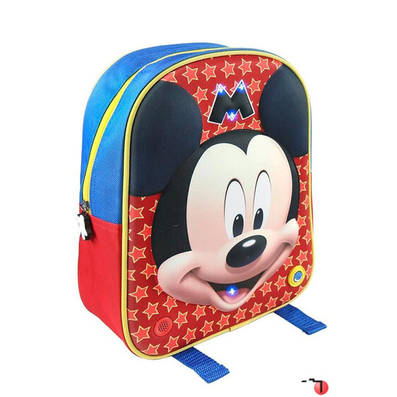 Mochila Pré-escolar Mickey 3D LUZ & SOM  - Ref. 299.2100002160