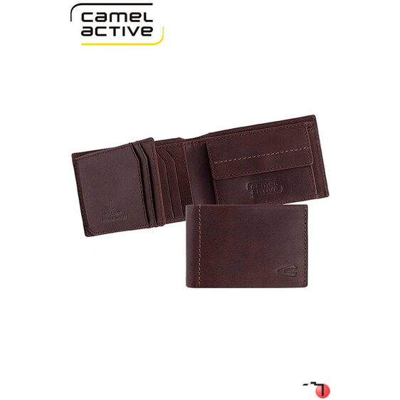 Camel Active Carteira Porta Notas Tradicional com Porta Moedas NIAGARA Castanha | Ref. 9125370229
