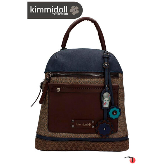Mochila com Alça Castanho Azumi Kimmidoll - Ref. 280.25646C