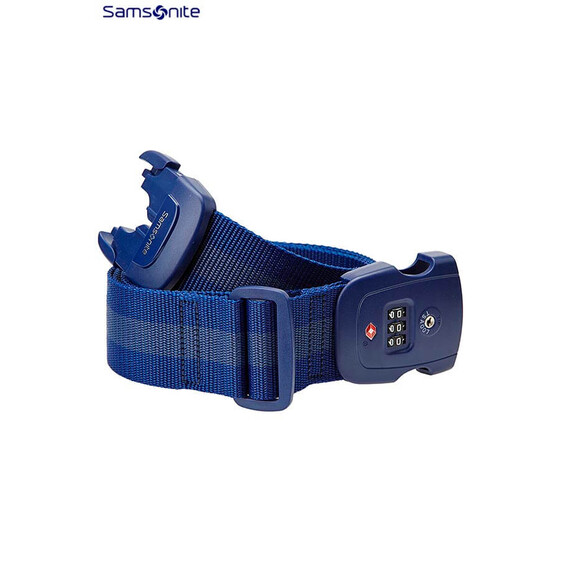 Fita de Bagagem com Tripla Combinação TSA Azul Samsonite - Ref. 92U2300911