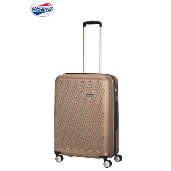 Mala/Trolley de Viagem Cabine com 4 rodas Spinner 55 cm Bronze Hypercube American Tourister - Ref. 9225G90105