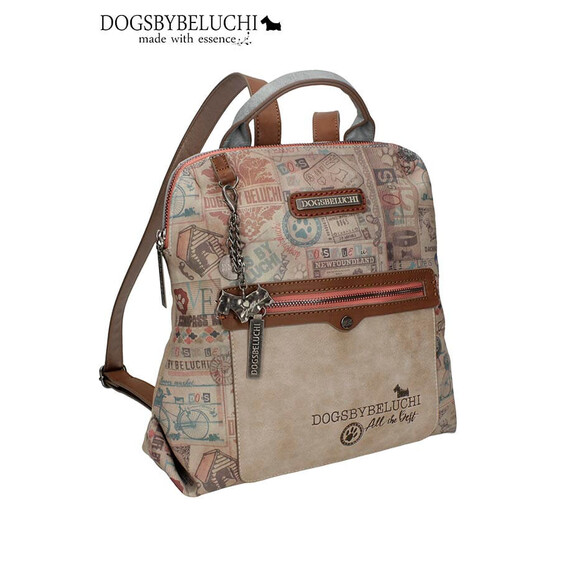 Mochila de Senhora Bege Milus Dogs by Beluchi - Ref. 280.26355BE