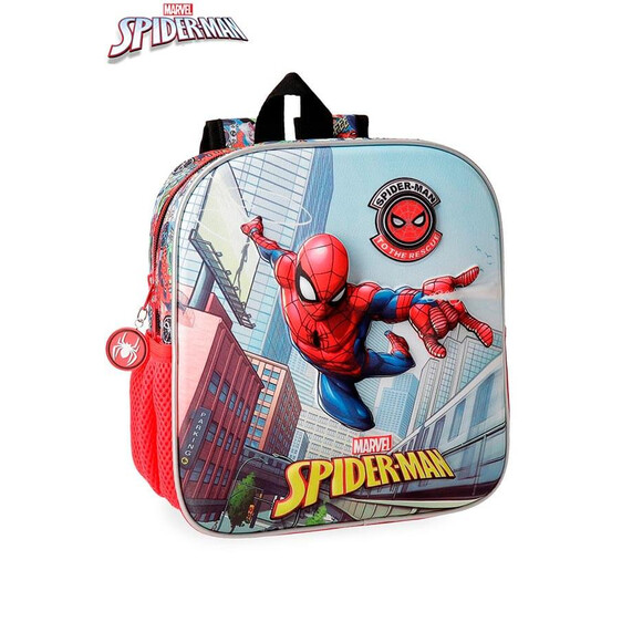 Mochila Pré-Escolar 25cm Frontal 3D Spiderman Grafiti - Ref. 186.2252061