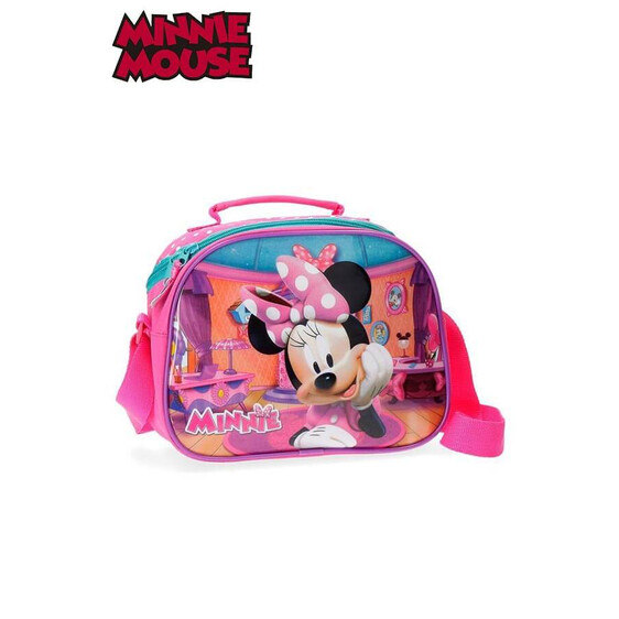 Necessaire/Lancheira Tiracolo Adaptado a Trolley Minnie Smile-Ref.186.4294861