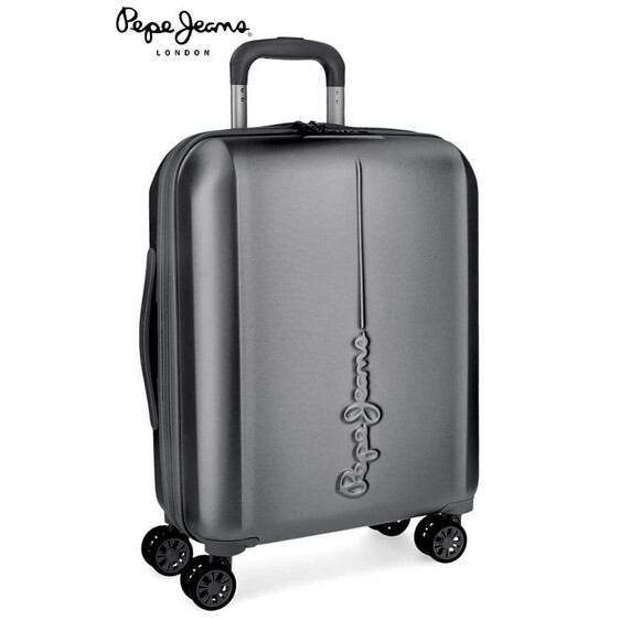Pepe Jeans Mala/Trolley de Cabine 4 Rodas 55cm Cambridge Antracite-Ref.186.5418962A