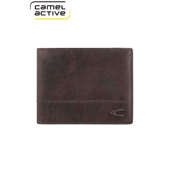 Camel Active Carteira Porta-Notas Horizontal com Porta-Moedas HANOI Cinza | Ref. 9127970370