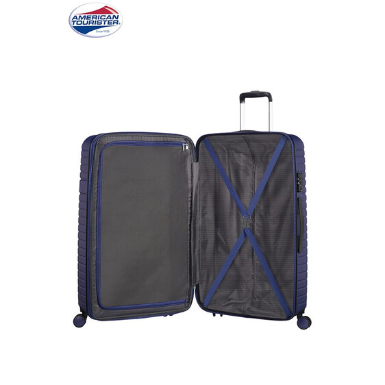 American Tourister Mala de Viagem / Trolley Grande 79cm 4R Exp. AERO RACER Nocturne Blue | Ref. 9261G00321