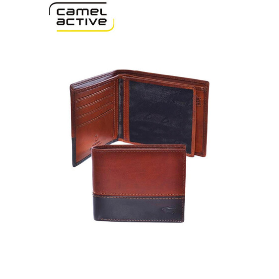 Camel Active Carteira Porta-Notas Horizontal com Porta-Moedas NEVADA Castanho - Ref. 9124670722