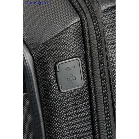 Samsonite Mala/Trolley de Viagem Cabine 4 Rodas Spinner 55cm Expansível X- RISE Preto - Ref. 92CH200109 Samsonite Mala/Trolley de Viagem Cabine 4 Rodas Spinner 55cm Expansível X- RISE Preto - Ref. 92CH200109