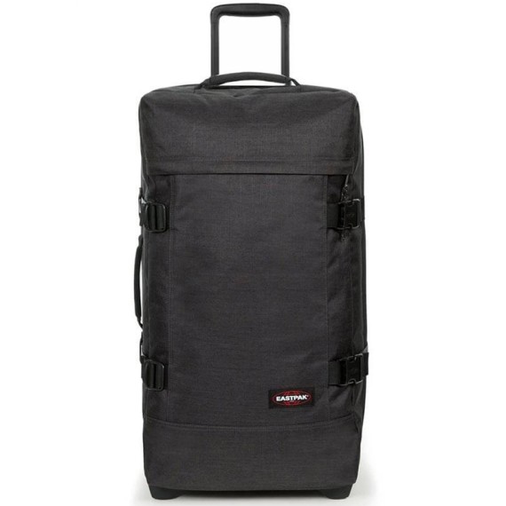 Mala/Trolley de Viagem Médio 2 rodas Upright 67 cm Eastpak Mod. Tranverz Loud Black - Ref. 267.62L81W