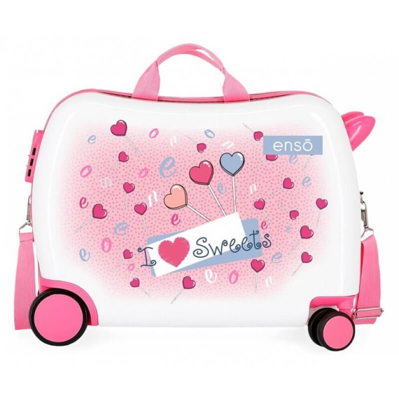 Mala de Viagem Infantil 4 Rodas ENSO Sweets Multicolor | Ref. 186.9289864 Mala de Viagem Infantil 4 Rodas ENSO Sweets Multicolor | Ref. 186.9289864