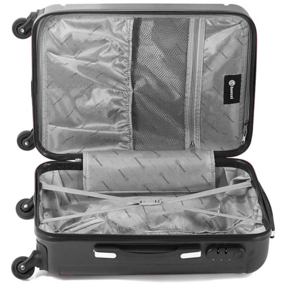 Royan Mala/Trolley de Cabine 55cm 4 Rodas Spinner Preto | Ref. 288.RY5194P