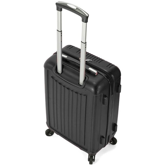Royan Mala/Trolley de Cabine 55cm 4 Rodas Spinner Preto | Ref. 288.RY5194P