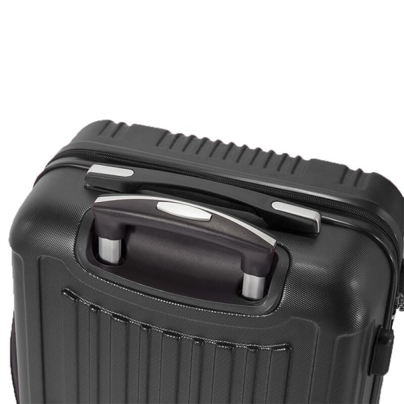 Royan Mala/Trolley de Cabine 55cm 4 Rodas Spinner Preto | Ref. 288.RY5194P