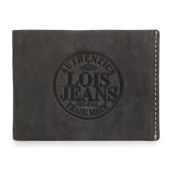 Lois Carteira Porta-Notas Horizontal com Porta-Moedas SEVIER Preto - Ref. 237.1230101