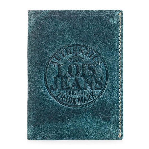 Lois Carteira Porta-Notas Vertical com Porta-Moedas SEVIER Azul - Ref. 237.1231803