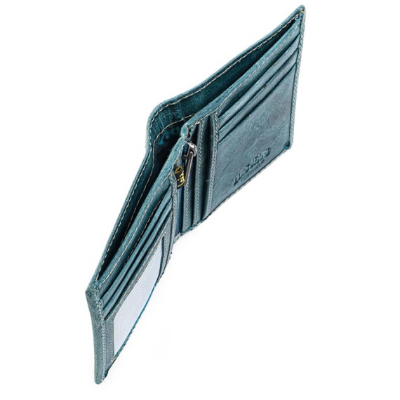 Lois Carteira Porta-Notas Vertical com Porta-Moedas SEVIER Azul - Ref. 237.1231803