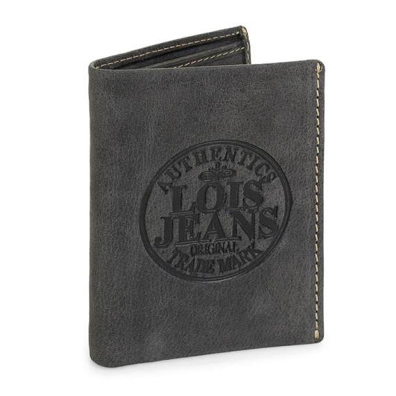 Lois Carteira Porta-Notas Vertical com Porta-Moedas SEVIER Preto - Ref. 237.1231801