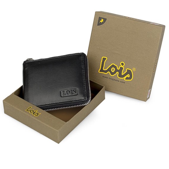 Lois Carteira Porta-Notas com fecho CUMBERLAND Preto - Ref. 237.20130901