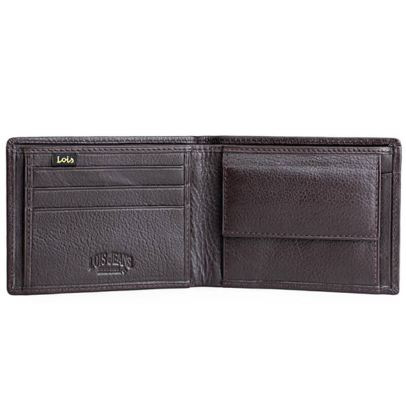 Lois Carteira Porta-Notas Horizontal com Porta-Moedas CUMBERLAND Castanho - Ref. 237.20130802