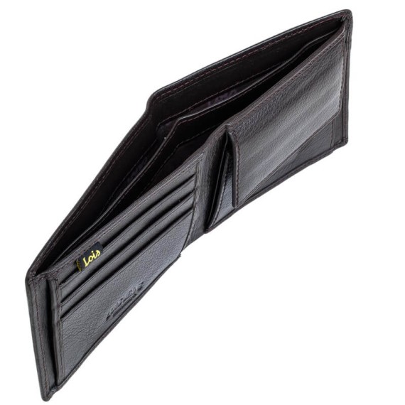 Lois Carteira Porta-Notas Horizontal com Porta-Moedas CUMBERLAND Castanho - Ref. 237.20130802