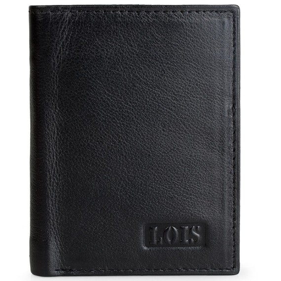 Lois Carteira Porta-Notas Vertical com Porta-Moedas CUMBERLAND Preto - Ref. 237.20131801