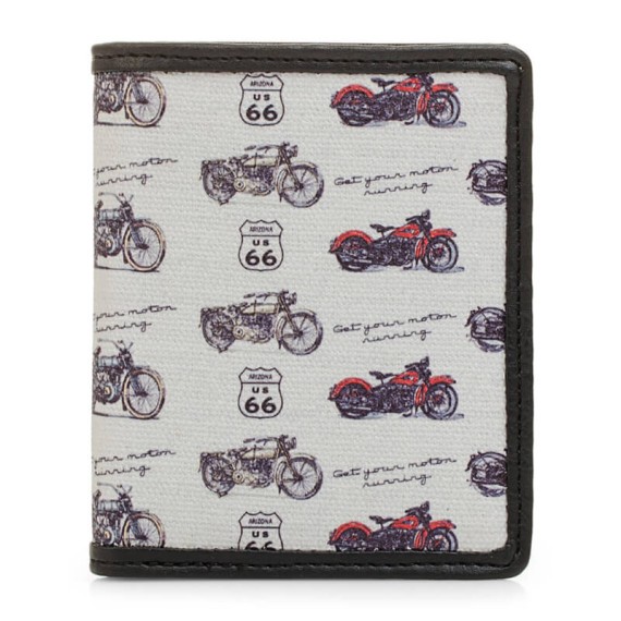 Route 66 Carteira Porta-Notas Vertical com Porta-Moedas WISCONSIN Preto - Ref. 237.R1190601 Route 66 Carteira Porta-Notas Vertical com Porta-Moedas WISCONSIN Preto - Ref. 237.R1190601