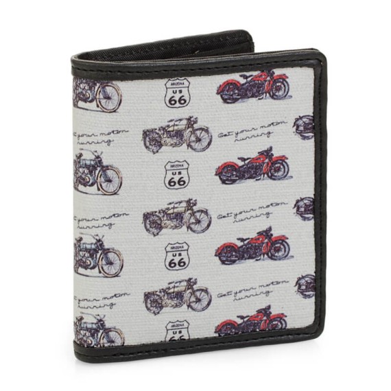 Route 66 Carteira Porta-Notas Vertical com Porta-Moedas WISCONSIN Preto - Ref. 237.R1190601