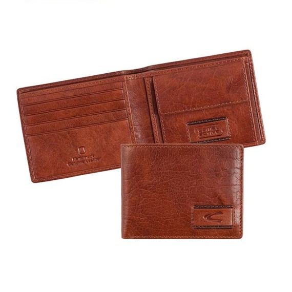 Camel Active Carteira Porta-Notas Tradicional Média Panama Conhaque | Ref. 9125070222