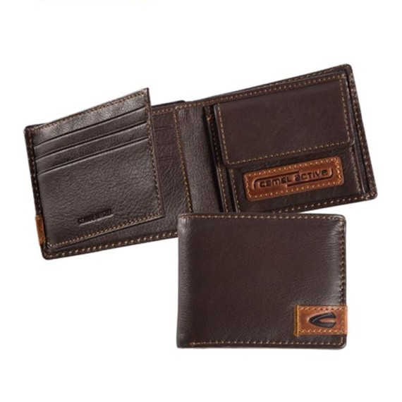 CAMEL ACTIVE Carteira Horiz. c/ Porta-Moedas California Castanha | Ref. 9112870220 - 000577
