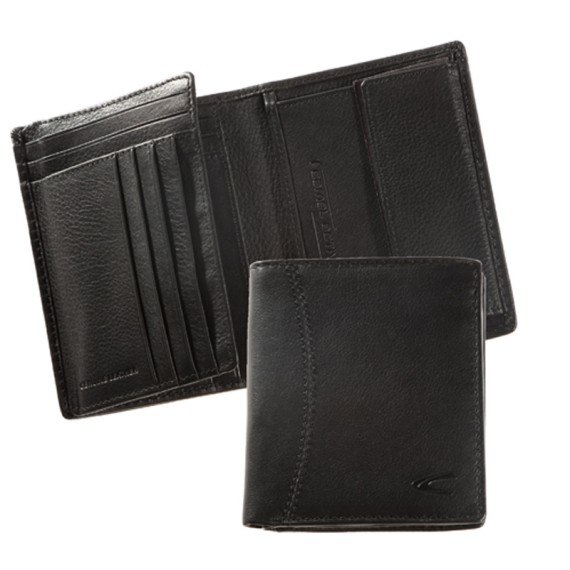 CAMEL ACTIVE Carteira Porta-Notas Vertical com Porta-Moedas Cordoba Preta | Ref. 9113370660 - 000592