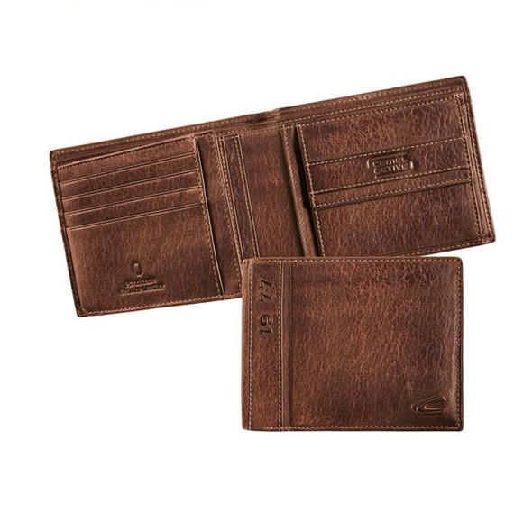 Camel Active Carteira Porta-Notas c/ P. Moedas MELBOURNE Castanha | Ref. 9124770329