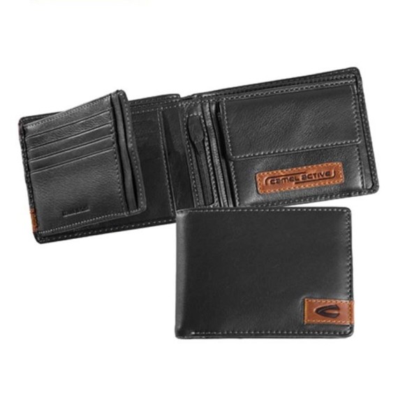CAMEL ACTIVE Carteira Porta-Notas Completo California Preta | Ref. 9112870460 - 000582 CAMEL ACTIVE Carteira Porta-Notas Completo California Preta | Ref. 9112870460 - 000582