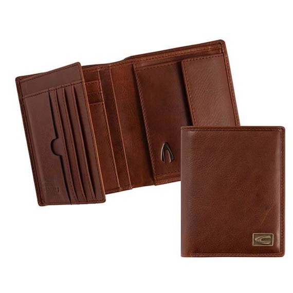 CAMEL ACTIVE Carteira Vertical c/ Porta-Moedas Japan Conhaque, Cor: Conhaque CAMEL ACTIVE Carteira Vertical c/ Porta-Moedas Japan Conhaque, Cor: Conhaque