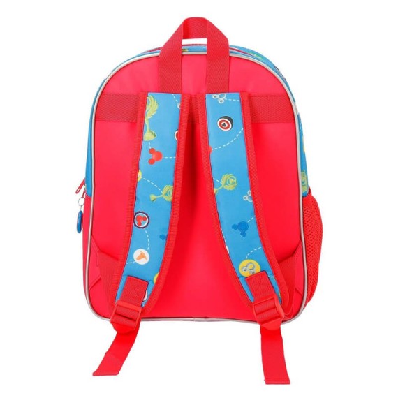 Mochila Escolar Adaptável 33cm MICKEY WORLD Multicolor | Ref. 186.23622B1