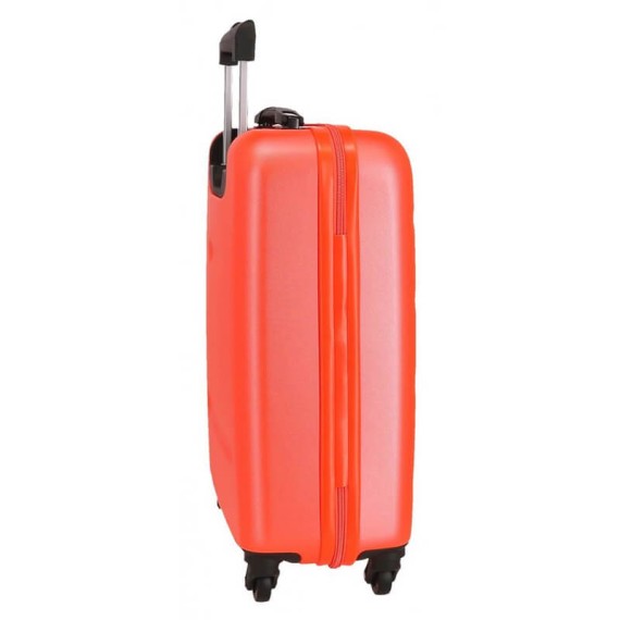 Roll Road Mala de Cabine / Trolley 55cm 4 Rodas FLEX Coral | Ref. 186.5849465A