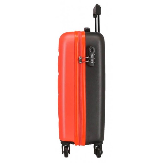 Roll Road Mala/Trolley de Cabine 4 Rodas Spinner 55cm FLEX Coral/Antracite - Ref. 186.5849467A(3)