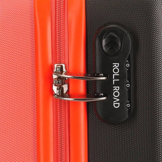 Roll Road Mala/Trolley de Cabine 4 Rodas Spinner 55cm FLEX Coral/Antracite - Ref. 186.5849467A(8)