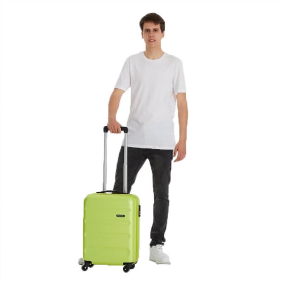Roll Road Mala de Cabine / Trolley 55cm 4 Rodas FLEX Pistachio | Ref. 186.5849466A