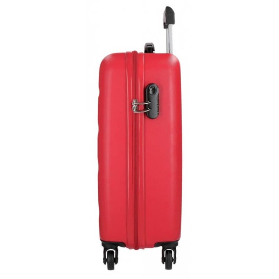 Mala de Cabine / Trolley 55cm 4 Rodas ROLL ROAD Flex Vermelha | Ref. 186.5849464A
