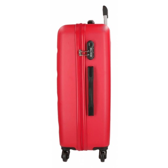 Mala de Viagem / Trolley Grande 75cm 4R ROLL ROAD Flex Vermelha | Ref. 186.5849464C