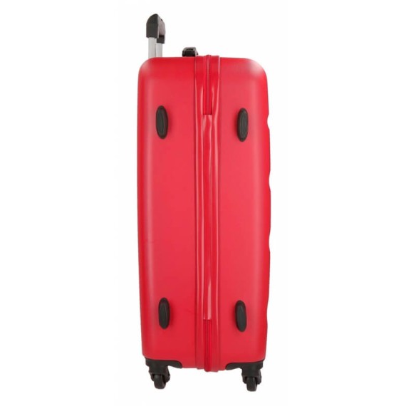Mala de Viagem / Trolley Grande 75cm 4R ROLL ROAD Flex Vermelha | Ref. 186.5849464C