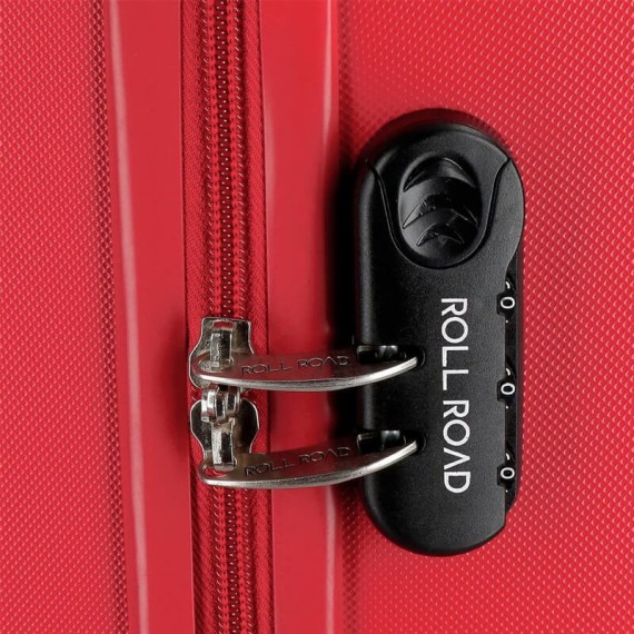 Mala de Viagem / Trolley Grande 75cm 4R ROLL ROAD Flex Vermelha | Ref. 186.5849464C