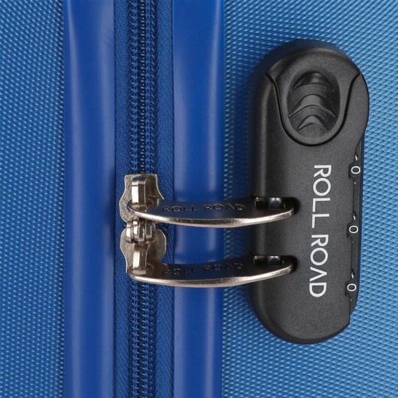 Roll Road Mala de Viagem / Trolley Médio 65cm 4 Rodas FLEX Azul | Ref. 186.5849463B