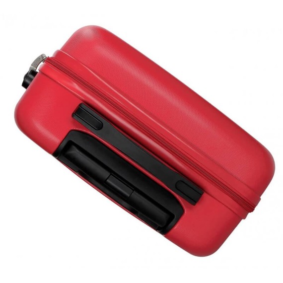 Mala de Viagem / Trolley Médio 65cm 4 Rodas ROLL ROAD Flex Vermelha | Ref. 186.5849464B