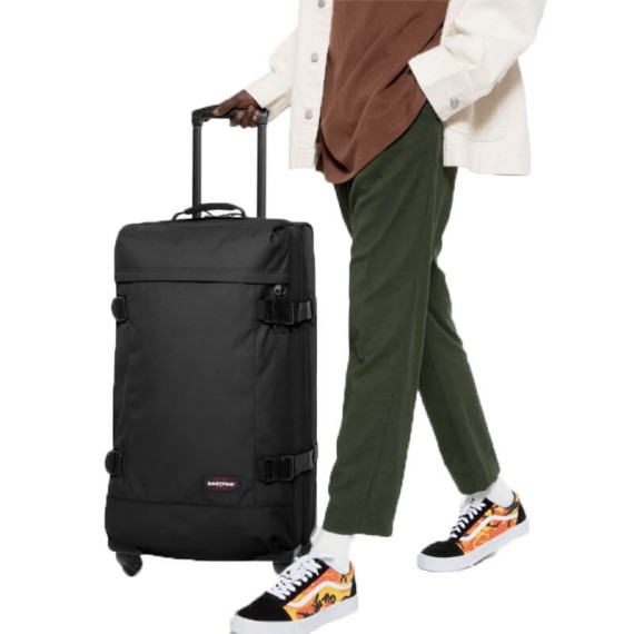 Mala/Trolley de Viagem Grande 75cm 4 Rodas Spinner Eastpak TRANS4 L Preto - Ref. 267.82L008(3)