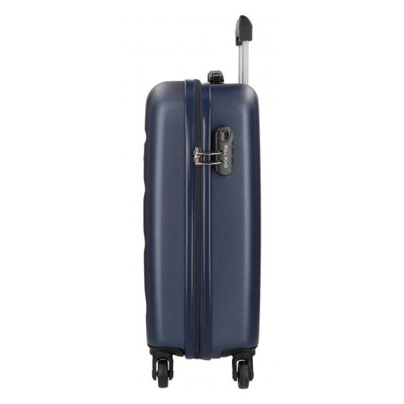 Roll Road Mala/Trolley de Cabine 55cm 4 Rodas Spinner FLEX Azul Marinho - Ref. 186.5849462A(3)
